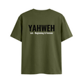 Yahweh Cotton T-Shirt by Psalm24, name of God Christian tee — product image 1