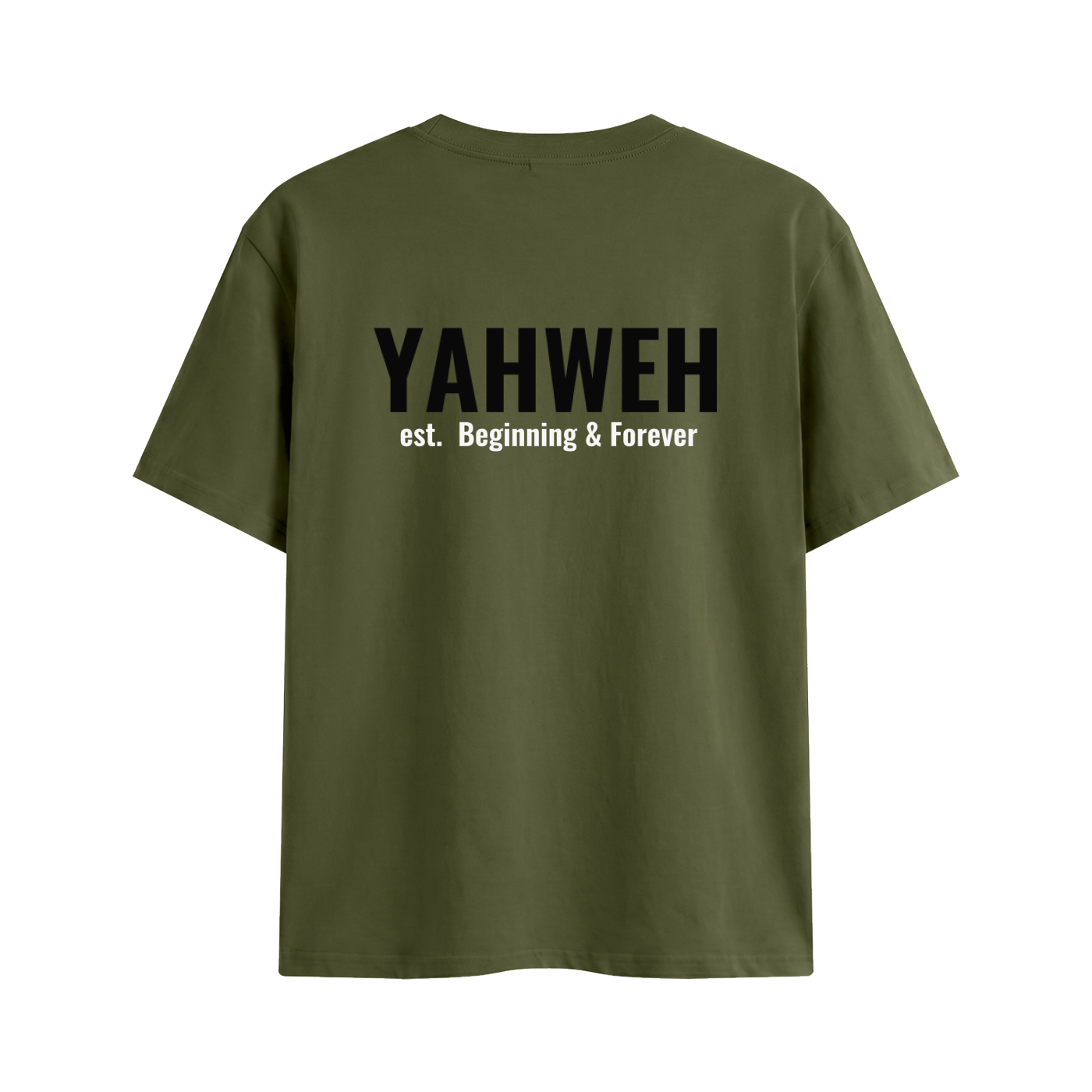 Yahweh Cotton T-Shirt by Psalm24, name of God Christian tee — product image 1